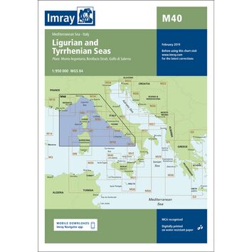 Imray Chart M40: Ligurian and Tyrrhenian Seas