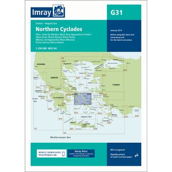 Imray Chart G31: Northern Cyclades
