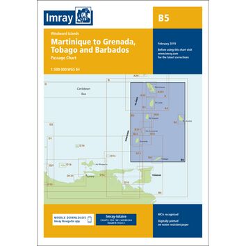 Imray B5 Martinique to Tobago and Barbados Passage Chart