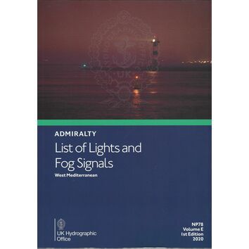 Admiralty NP78 List of Lights & Fog Signals (Volume E)