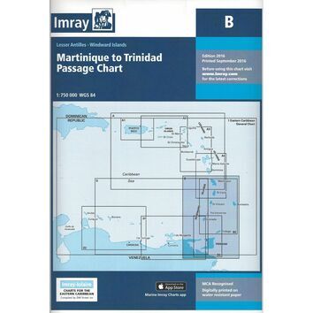 Imray B Martinique to Trinidad Passage Chart