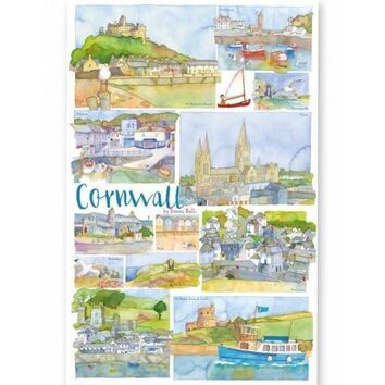 Emma Ball Cornwall Tea Towel - C