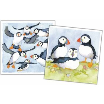 Emma Ball Puffins Mini Note Cards (Pack of 10)
