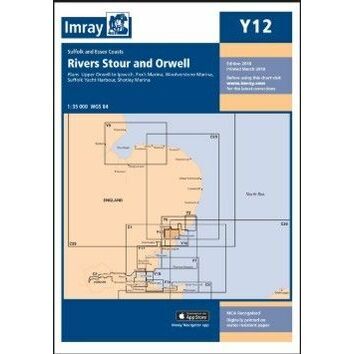 Imray Chart Y12: Rivers Stour and Orwell