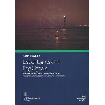 Admiralty NP83 List of Lights & Fog Signals (Volume K) Western Pacific Ocean, South of the Equator