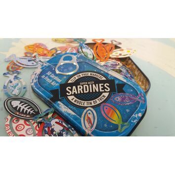 Super Jazzy Clip-On Sardine Bookmarks - Pack of 50