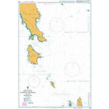1030 South-West Entrance Channels to the Aegean Sea Admiralty Chart