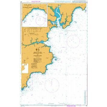 154 Approaches to Falmouth Admiralty Chart