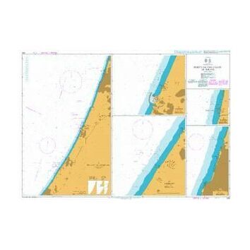 1591 Ports on the Coast of Israel Admiralty Chart