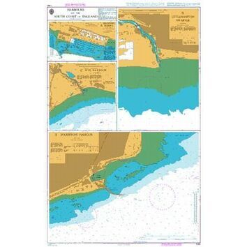 1991 Harbours on the South Coast of England Admiralty Chart