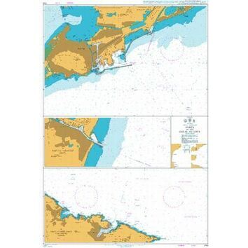 2114 Ports in the Golfe du Lion Admiralty Chart