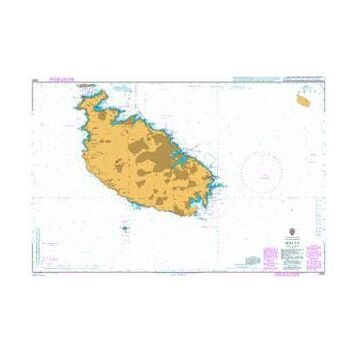 2538 Malta Admiralty Paper Sea Chart