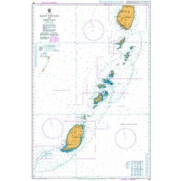 597 Saint Vincent to Grenada Admiralty Chart