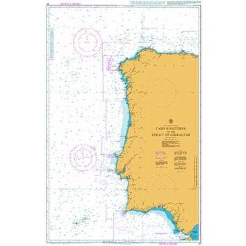 87 Cabo Finisterre to the Strait of Gibraltar Admiralty Chart