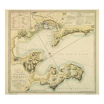 Chart of the Roads & Harbours of Toulon ARC 5458 Admiralty Collection Archive Chart