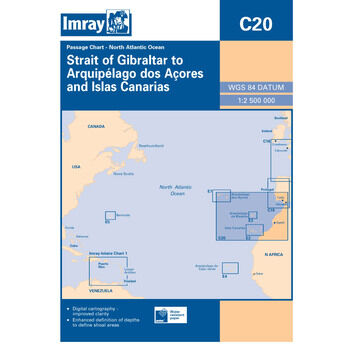Imray Chart C20: Gibraltar to the Azores and Islas Canarias Passage