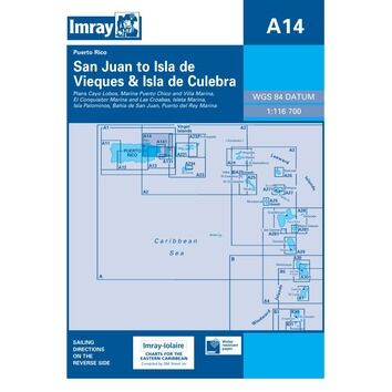 Imray Chart A14: San Juan to Isla da Vieques & Isla de Culebra