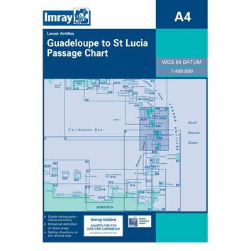 Imray A4 Guadeloupe to St Lucia Passage Chart