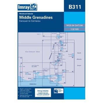 Imray Chart B311: Middle Grenadines