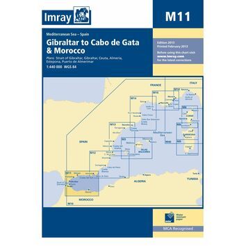 Imray Chart M11: Gibraltar to Cabo de Gata & Morocco