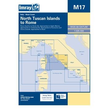 Imray Chart M17: North Tuscan Islands to Rome