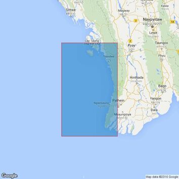 818 Mun Aung Island to Bassein River Admiralty Chart