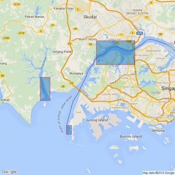 4038 Johor Strait, Western Part Admiralty Chart