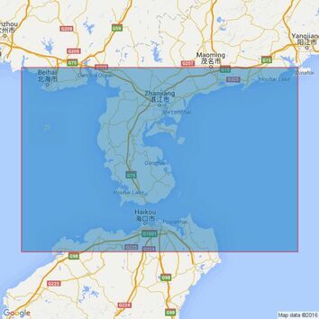 3892 Beihai Gang to Hailingshan Gang including Qiongzhou Haixia Admiralty Chart