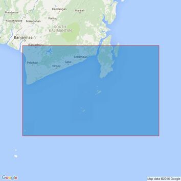 3017 Tanjung Selatan to Pulau Laut including Pulau-Pulau Lima Admiralty Chart