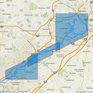 2605 Delaware River Philadelphia to Trenton Admiralty Chart