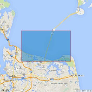2829 Chesapeake Bay, Lynnhaven Roads Admiralty Chart