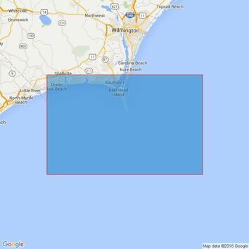 3687 Outer Approaches to Cape Fear River including Frying Pan Shoals Admiralty Chart