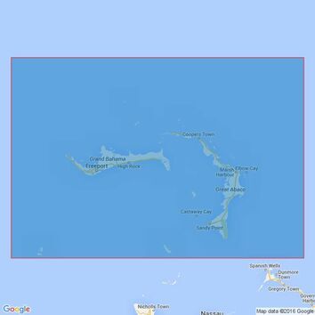 3910 Little Bahama Bank including North West Providence Channel Admiralty Chart
