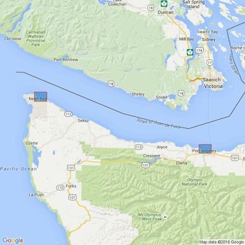 1717 Ports in Juan de Fuca Strait Admiralty Chart