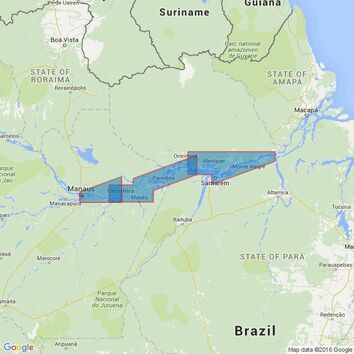 2229 Rio Amazonas - Almeirim to Manaus Admiralty Chart