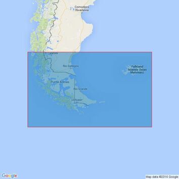 539 Puerto Santa Cruz to Cabo Pilar including the Falkland Islands Admiralty Chart