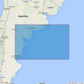 557 Mar del Plata to Comodoro Rivadavia Admiralty Chart