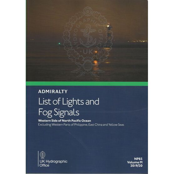 Admiralty NP85 List of Lights & Fog Signals (Volume M)