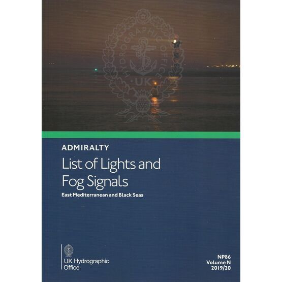 Admiralty NP86 List of Lights and Fog Signals: Volume N
