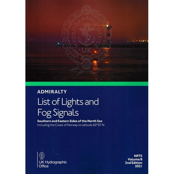 NP75 Admiralty List of Lights and Fog Signals Southern and Eastern sides of the North Sea