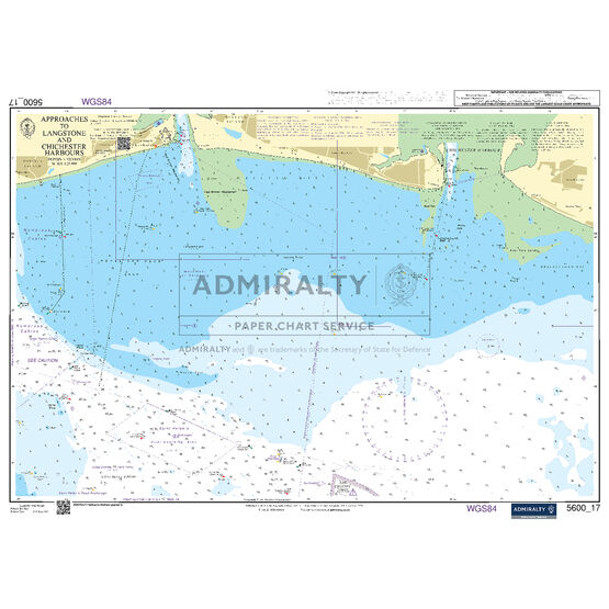 Admiralty 5600_17 Small Craft Chart - Langstone and Chichester Harbours (The Solent)