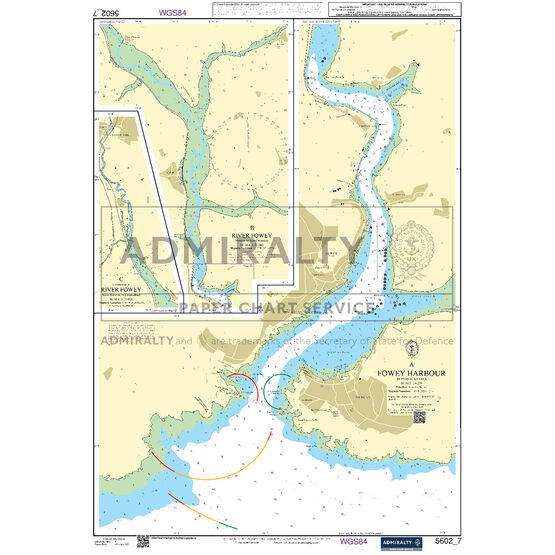 Admiralty 5602_7 Small Craft Chart - Fowey (The West Country)