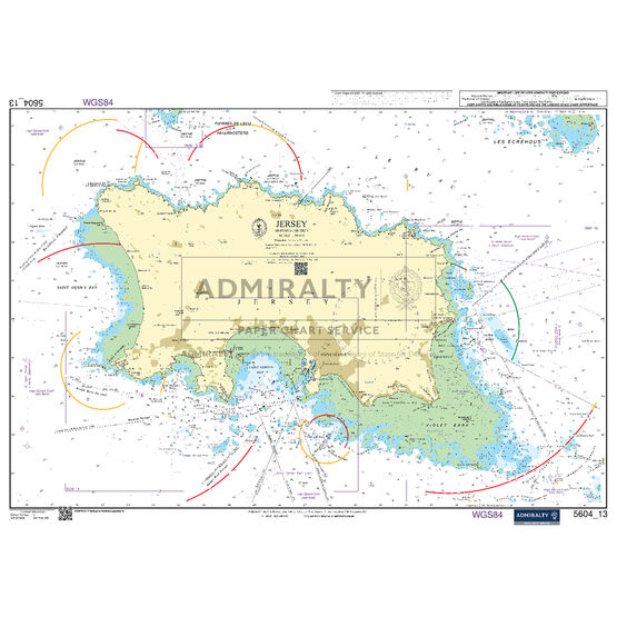 Admiralty 5604_13 Small Craft Chart - Jersey (The Channel Islands)