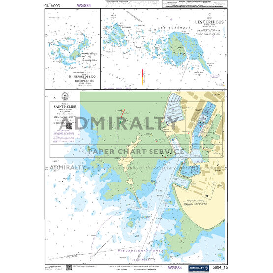 Admiralty 5604_15 Small Craft Chart - Saint Helier (The Channel Islands)