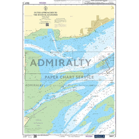 Admiralty 5607_3 Small Craft Chart - Outer Approaches to the River Blackwater (Thames Estuary)
