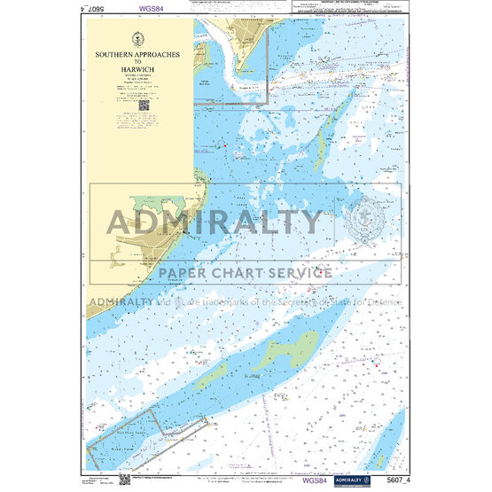 Admiralty 5607_4 Small Craft Chart - Southern Approaches to Harwich (Thames Estuary)