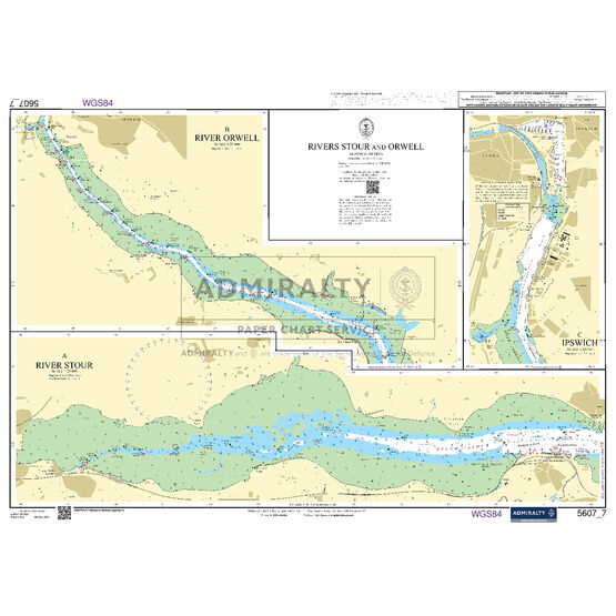 Admiralty 5607_7 Small Craft Chart - River Stour (Thames Estuary)