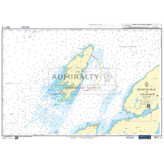 Admiralty 5611_4 Small Craft Chart - Sound of Islay to Colonsay (West Coast of Scotland)