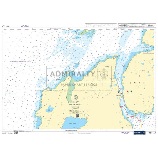Admiralty 5611_7 Small Craft Chart - Islay, Northern Part (West Coast of Scotland)