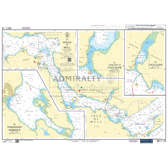 Admiralty 5611_15 Small Craft Chart - Sound of Mull (West Coast of Scotland)